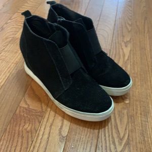 Steve Madden Black Suede Platform High tops